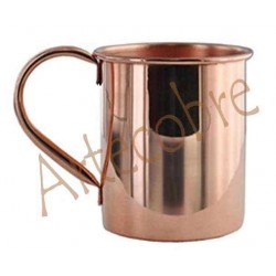 Mug 100% cobre recto