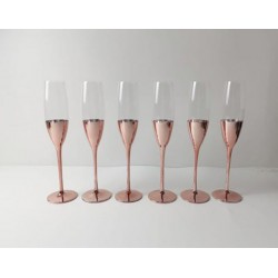6 Copas Espumante cobre